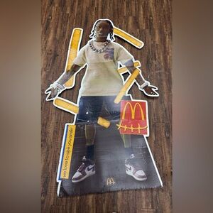 Travis Scott x McDonald's Cactus Jack Cutout Poster Merchandise 6-Foot